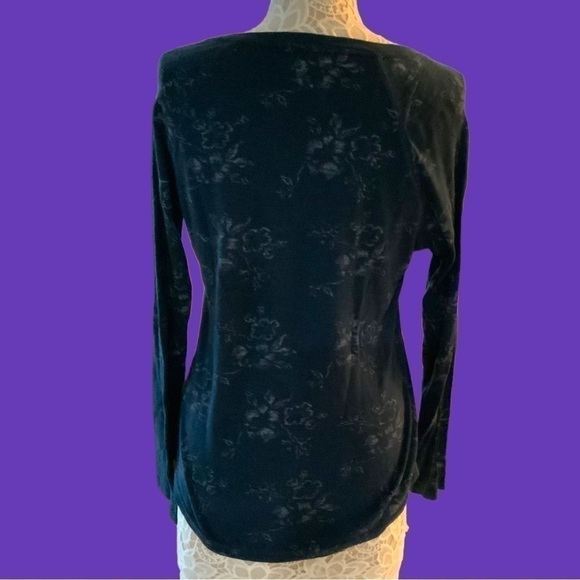 BLUE Chaps Large Cotton Print shirt - Picture 6 of 7